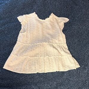 Women’s White Eyelet Top